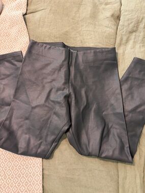Zara Black Faux Leather Pants